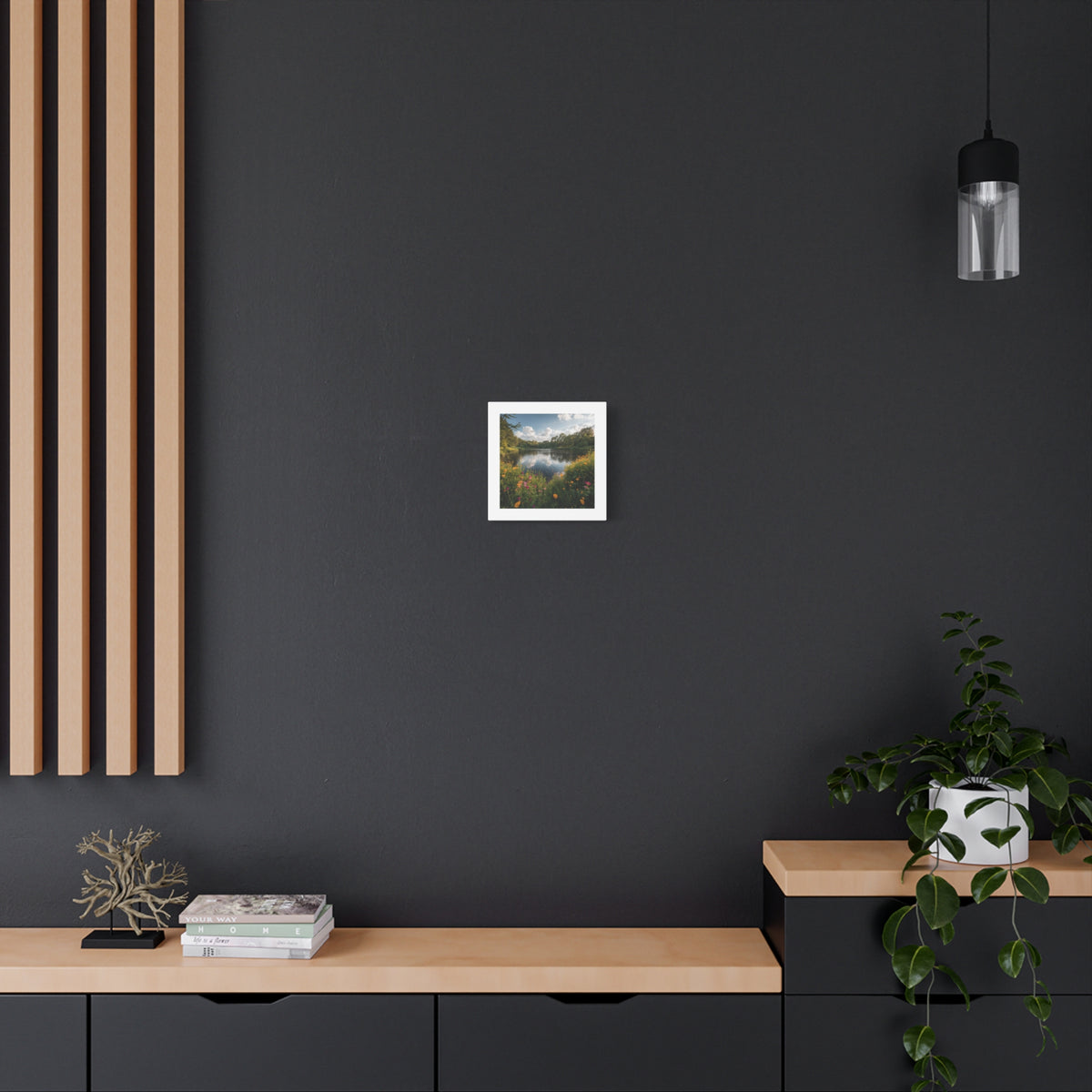 Wildflower Lake Canvas Print — Matte Stretched Wall Art
