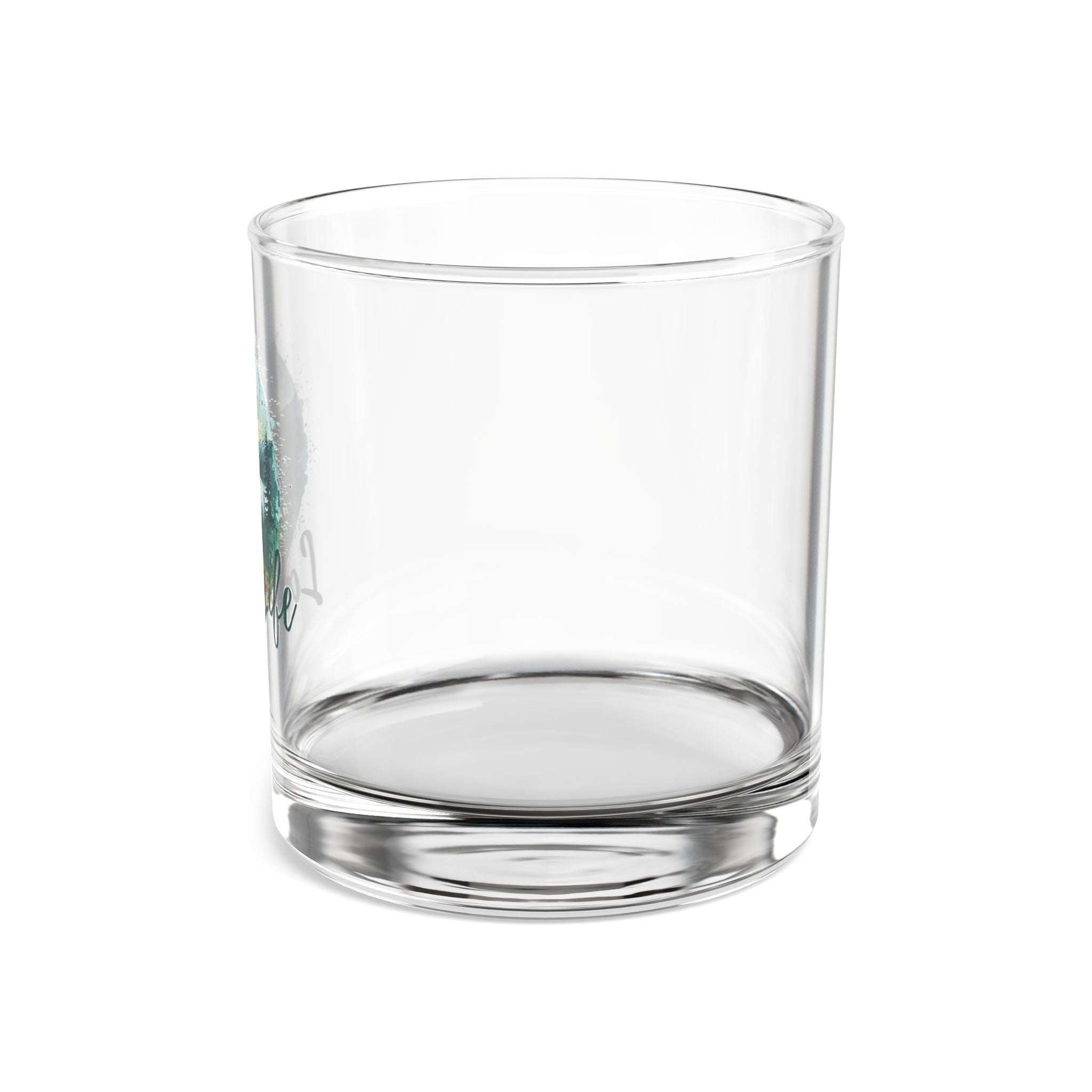 Lake Life Campfire Rocks Glass — 10oz Whiskey Tumbler with Lakeside Mountain Design