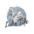 Lake Life White Pelican Vinyl Sticker — Cut Vinyl Waterproof Sticker