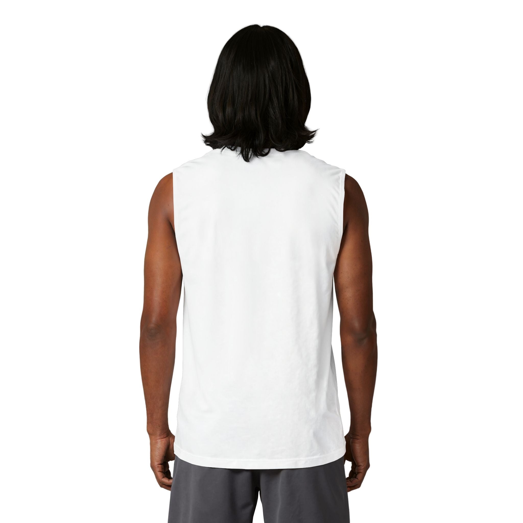 Lake Life Fishing Muscle Tank — Watercolor Bass Graphic