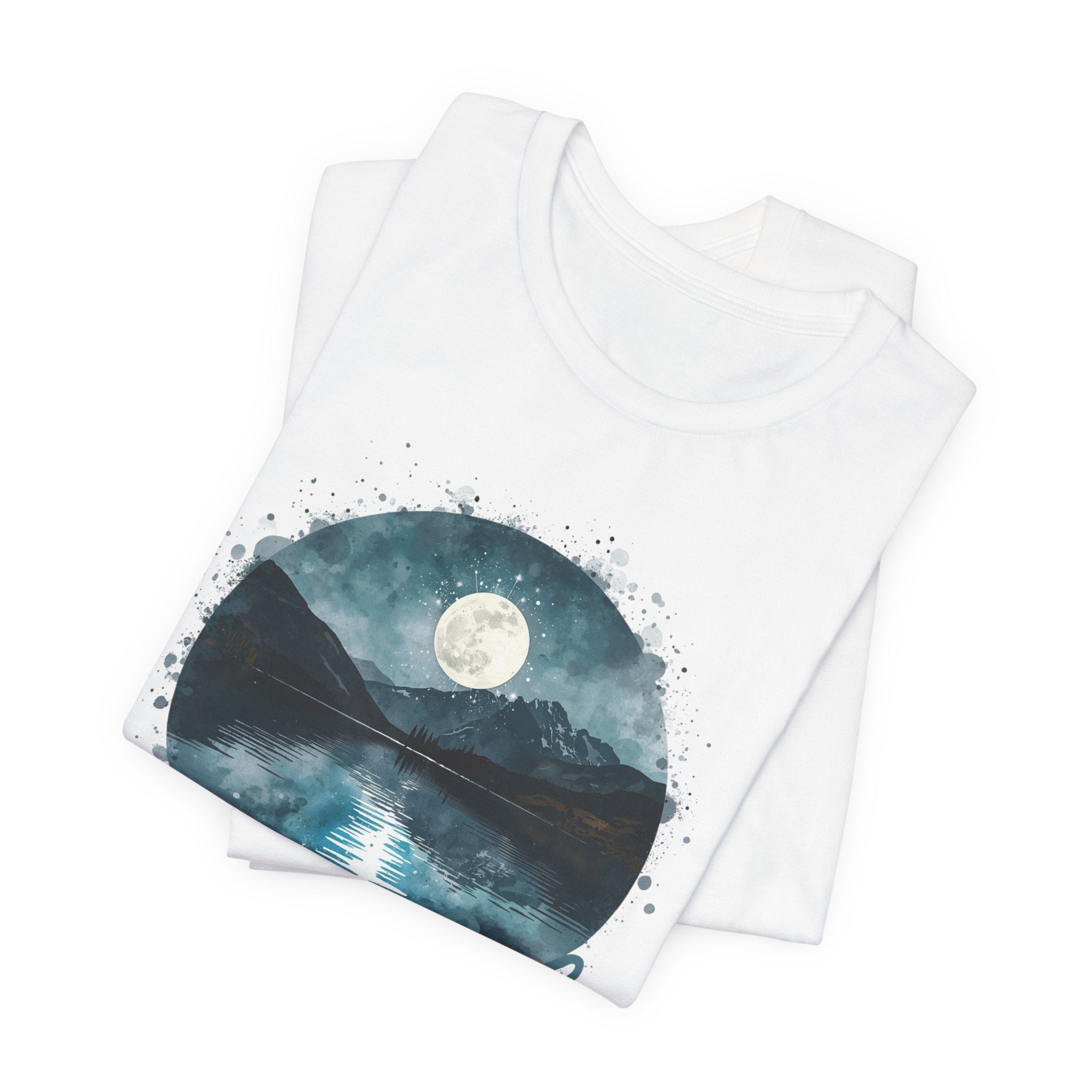 Lake Life T‑Shirt — Moonlit Mountain Lake Graphic Tee