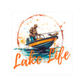 Lake Life Fishing Sticker — Vinyl Kiss-Cut Boat Decal