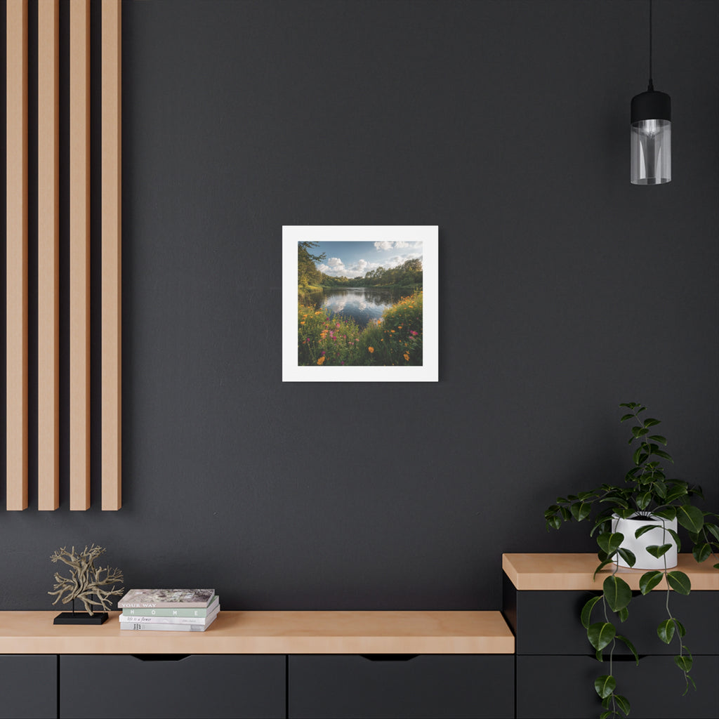 Wildflower Lake Canvas Print — Matte Stretched Wall Art