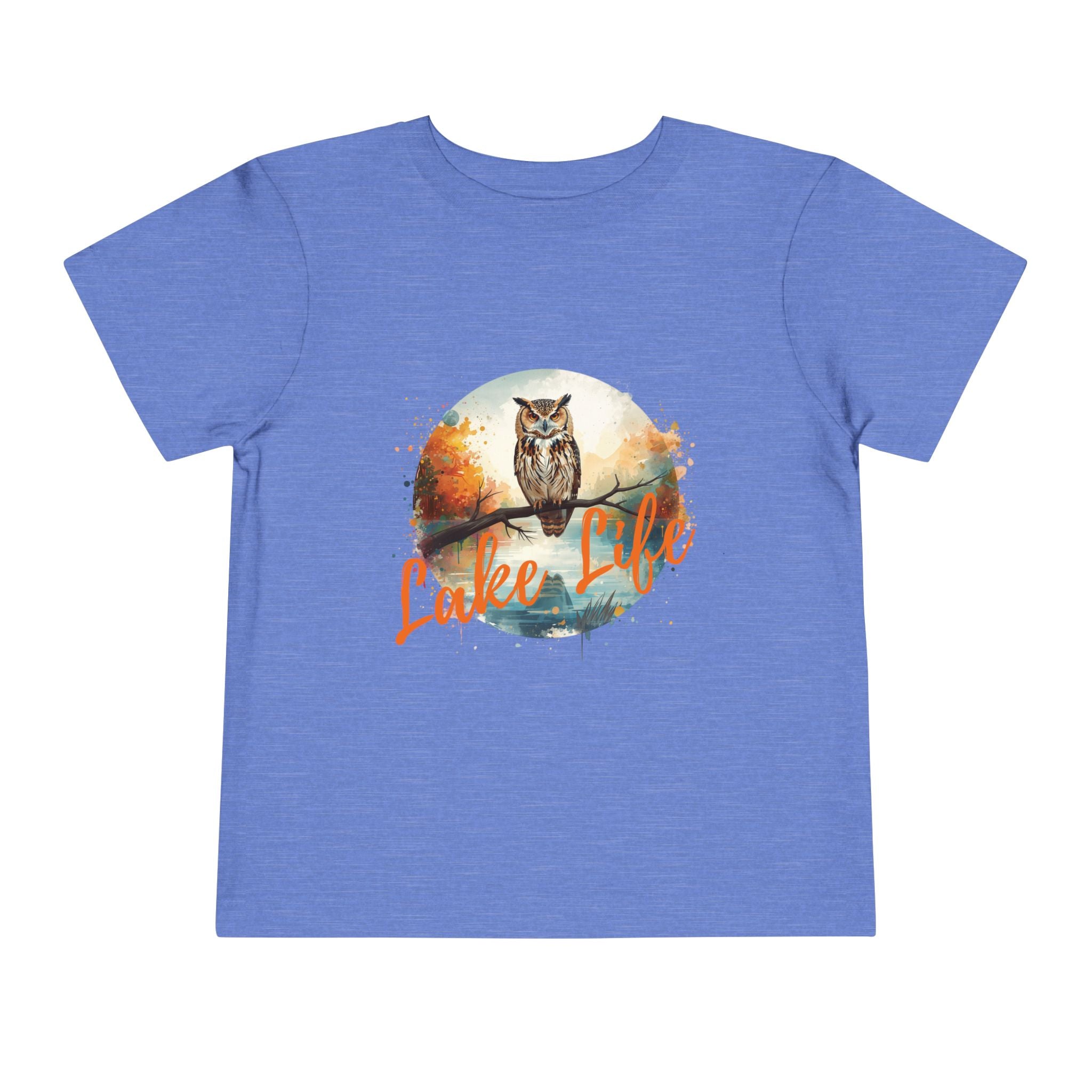 Lake Life Toddler Tee — Owl Woodland Graphic Shirt