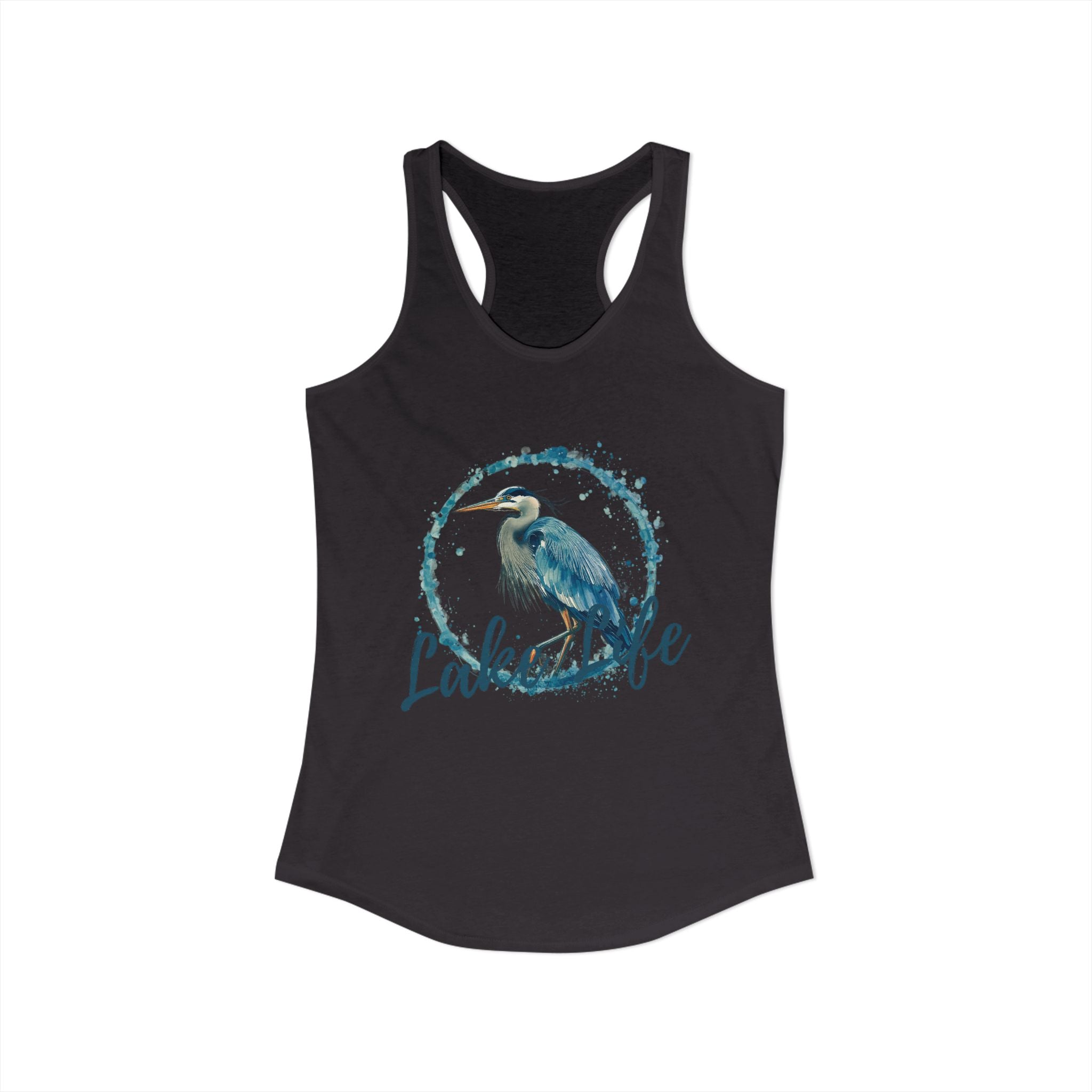 Women's Lake Life Blue Heron Ideal Racerback Tank