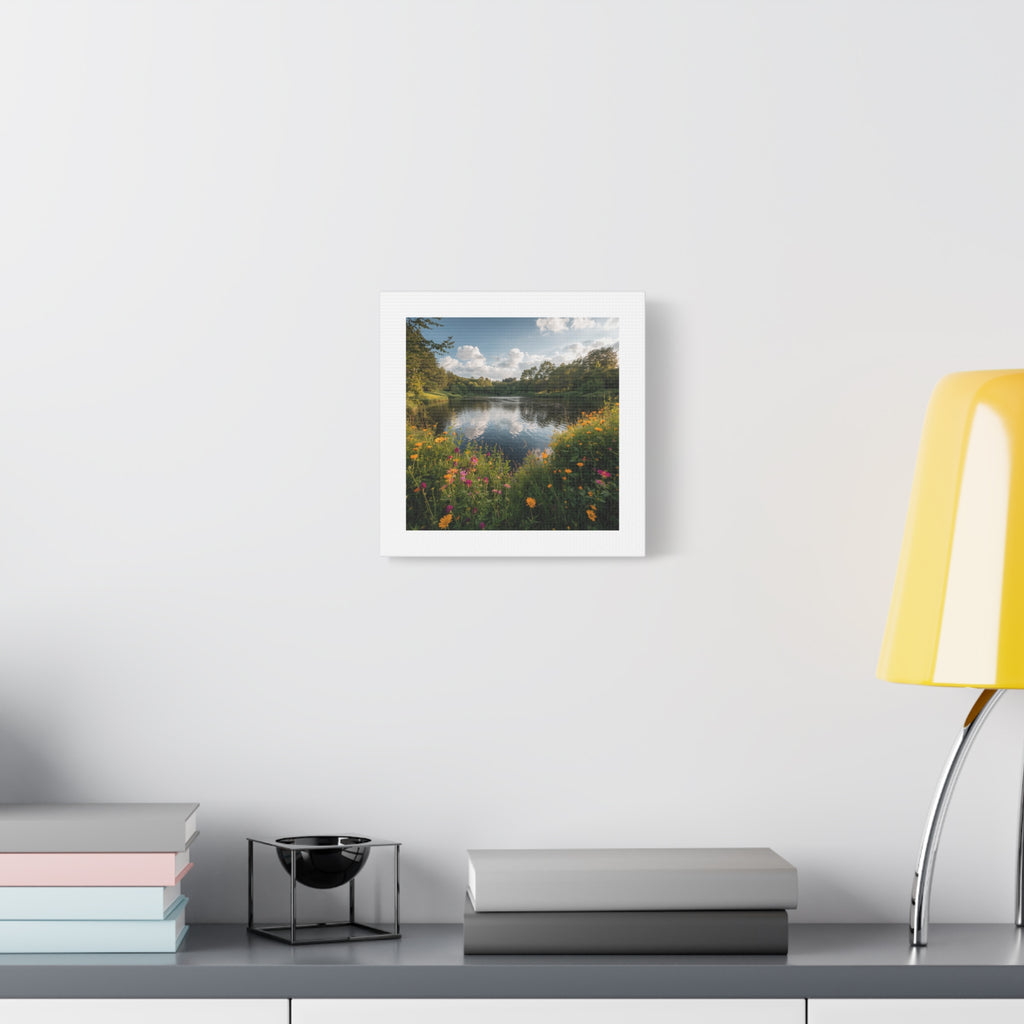 Wildflower Lake Canvas Print — Matte Stretched Wall Art