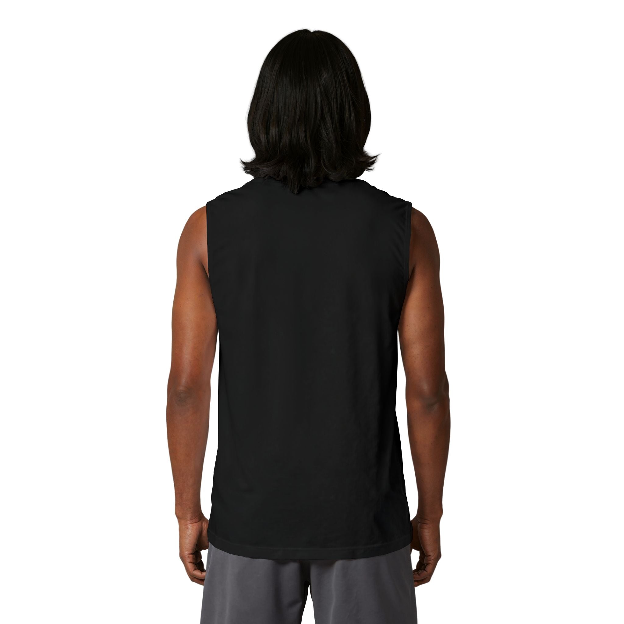 Lake Life Fishing Muscle Tank — Watercolor Bass Graphic