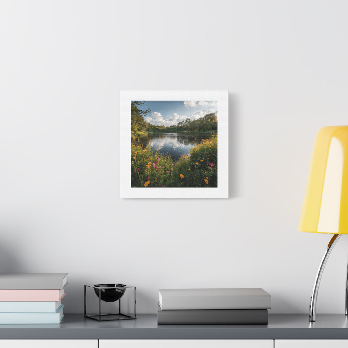 Wildflower Lake Canvas Print — Matte Stretched Wall Art