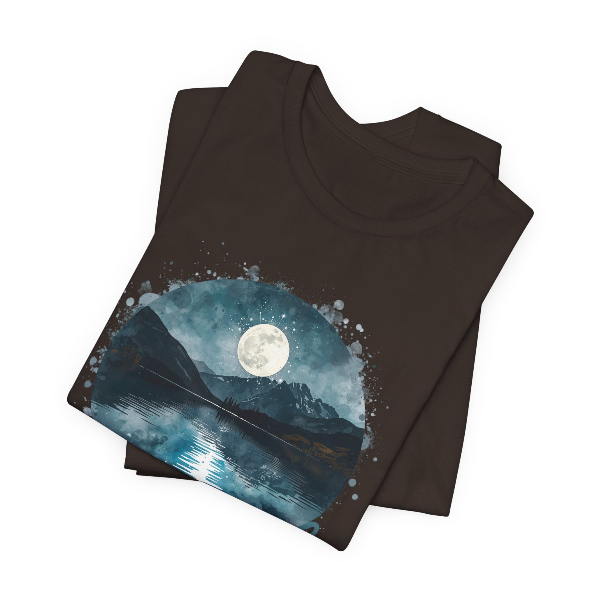 Lake Life T‑Shirt — Moonlit Mountain Lake Graphic Tee