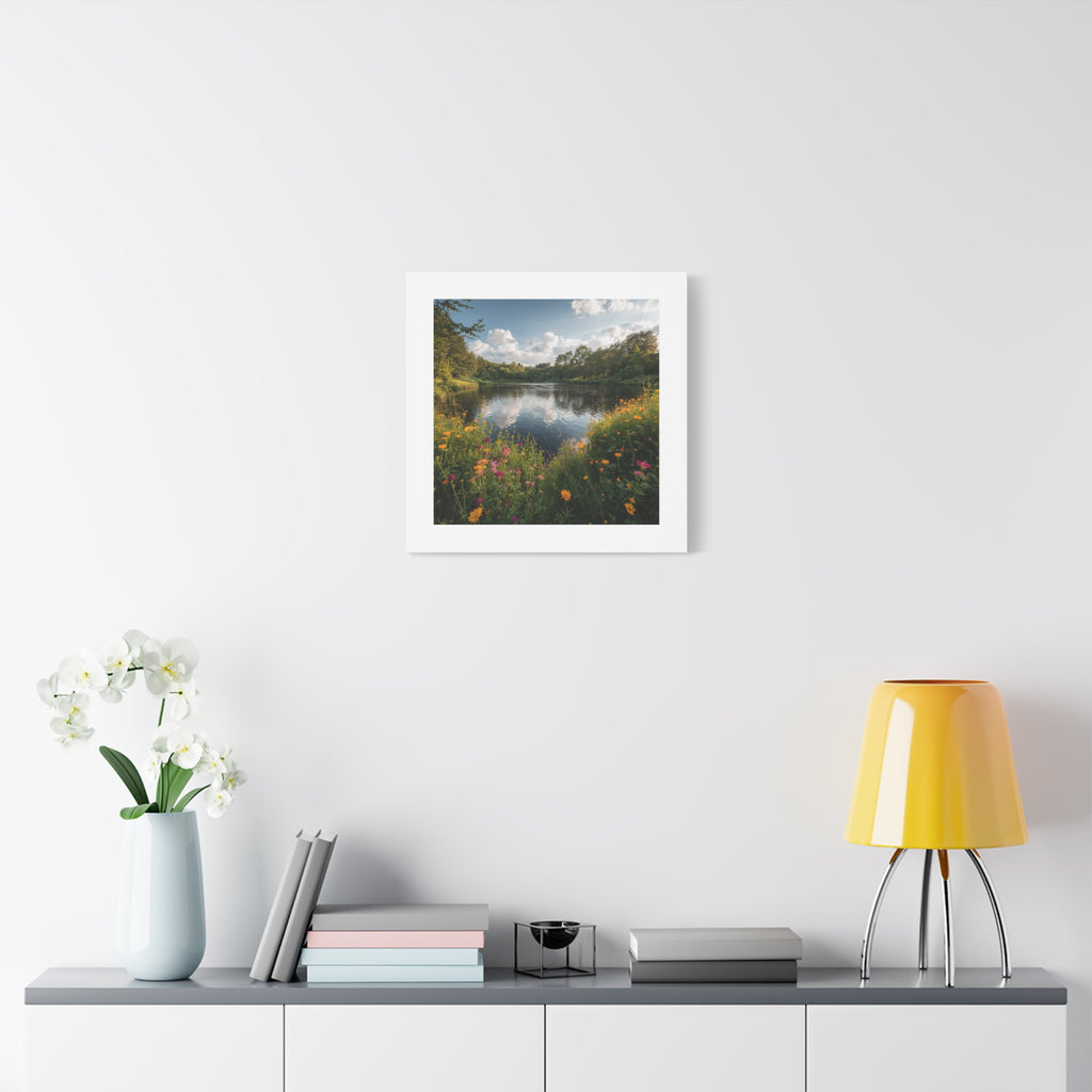 Wildflower Lake Canvas Print — Matte Stretched Wall Art