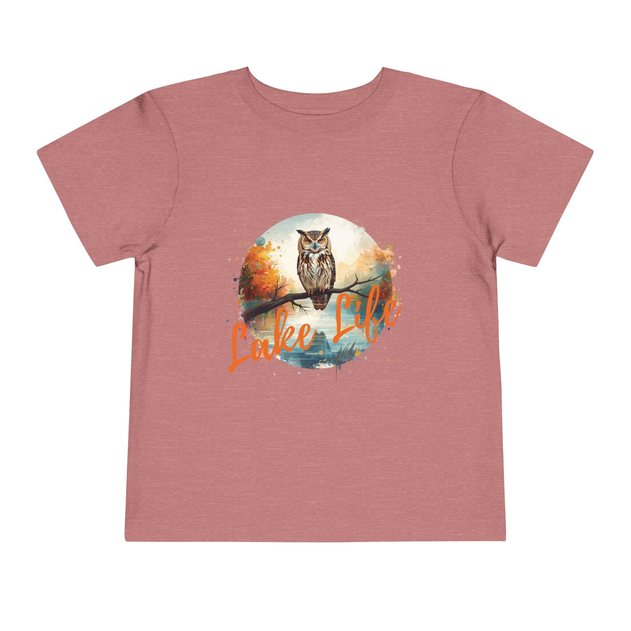Lake Life Toddler Tee — Owl Woodland Graphic Shirt