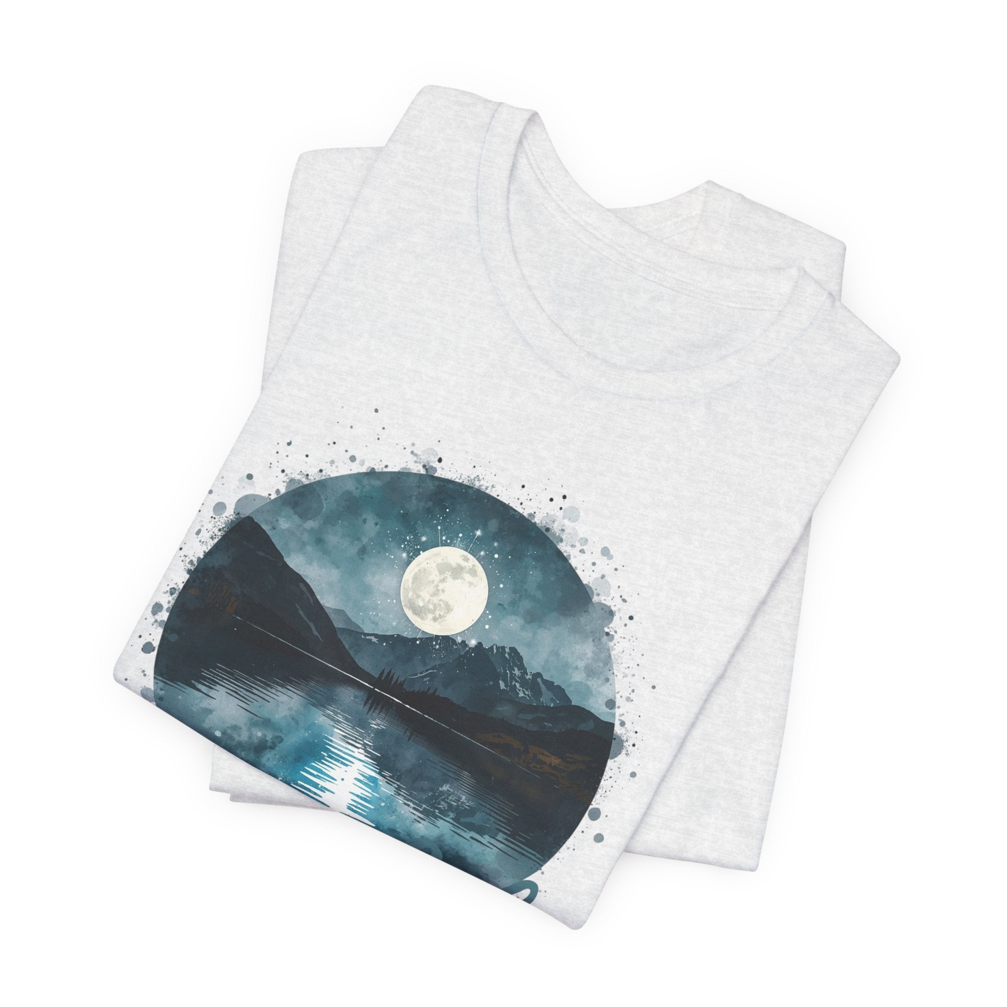 Lake Life T‑Shirt — Moonlit Mountain Lake Graphic Tee