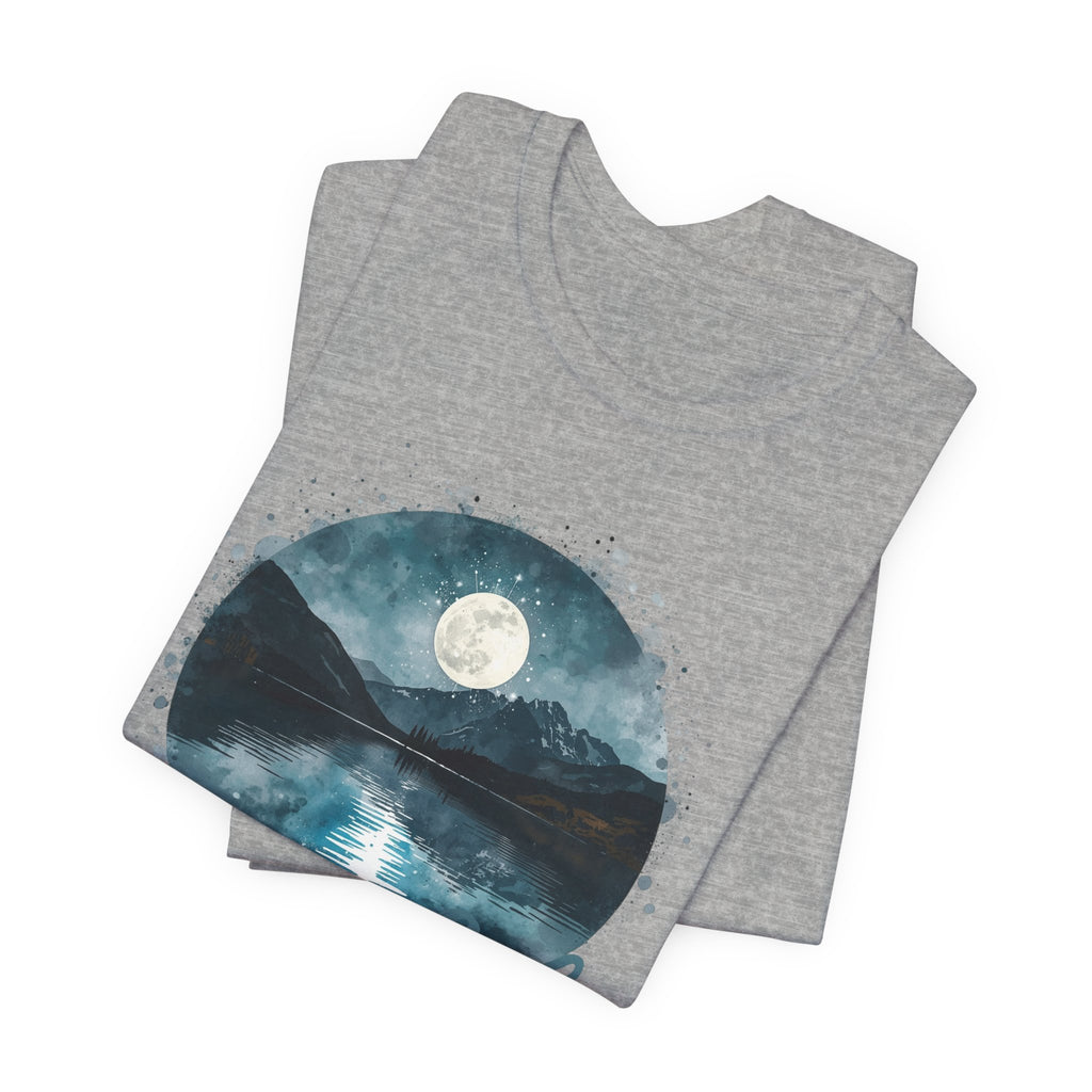 Lake Life T‑Shirt — Moonlit Mountain Lake Graphic Tee