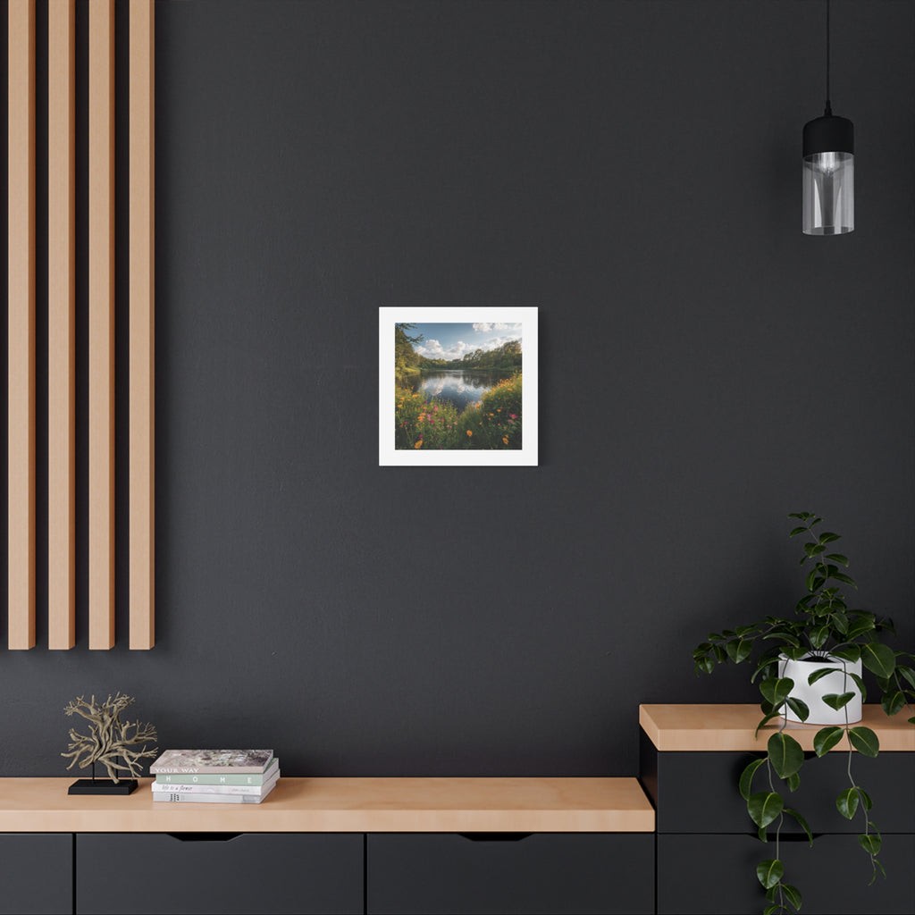 Wildflower Lake Canvas Print — Matte Stretched Wall Art