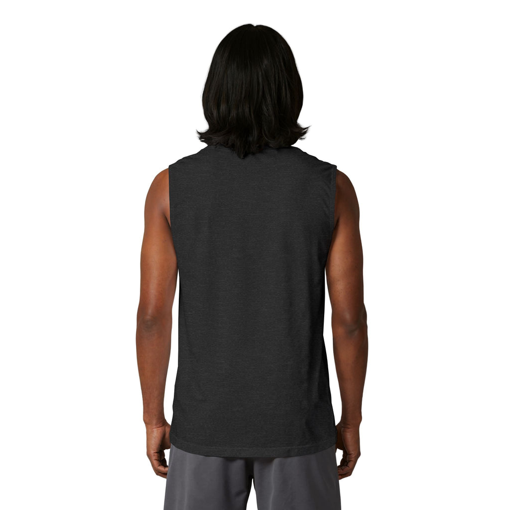 Lake Life Fishing Muscle Tank — Watercolor Bass Graphic