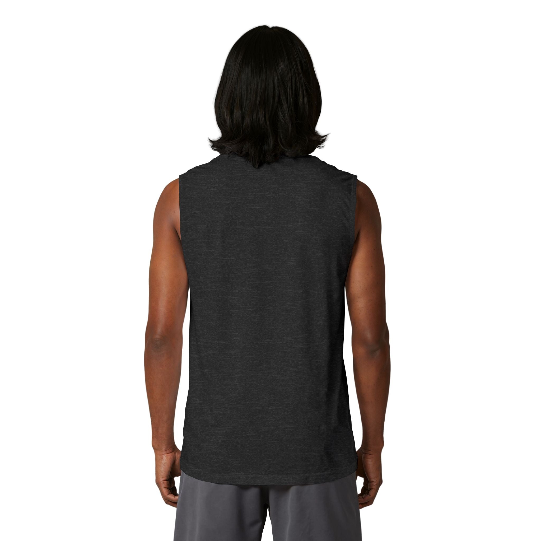 Lake Life Fishing Muscle Tank — Watercolor Bass Graphic
