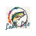 Lake Life Bass Sticker — Vinyl Kiss-Cut Fishing Decal